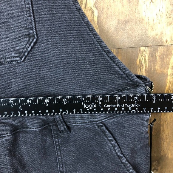 Ava & Viv Black Overalls Adjustable Straps Side Zip Stretch Size 18W NEW - Picture 3 of 15